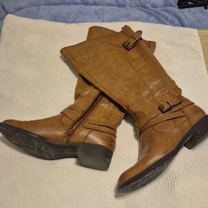 Brown Leather Riding Boots